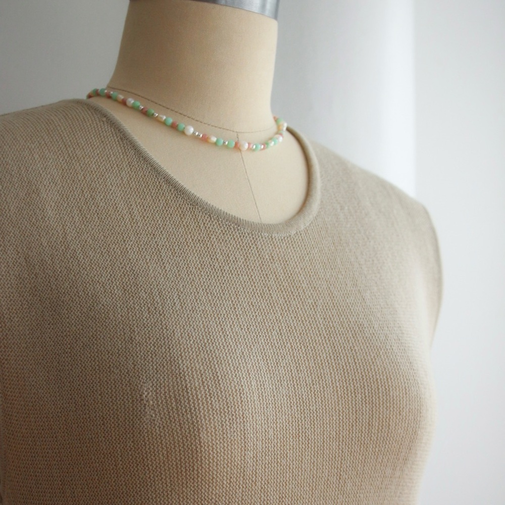1990's Giorgio Armani Sleeveless Knit Top - Picture 4 of 5